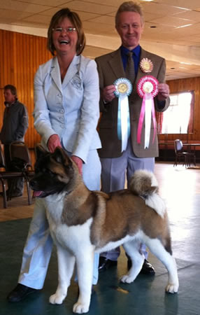 Faith winning Best Puppy